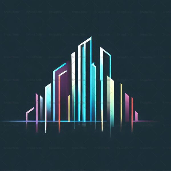 Abstrakte urbane Skylines